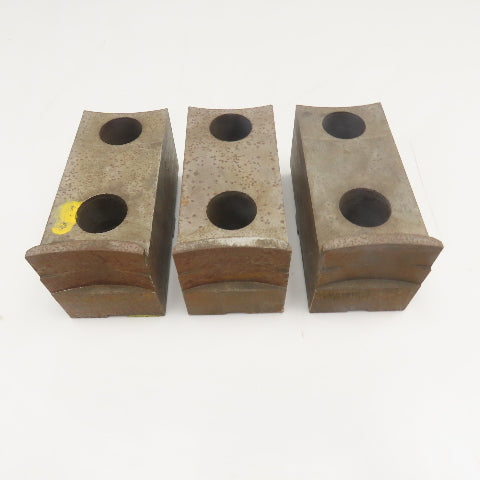 Jergens 15265 5-1/2" x 2-1/2" Workholding Lathe Jaw Tongue Groove Set Of 3