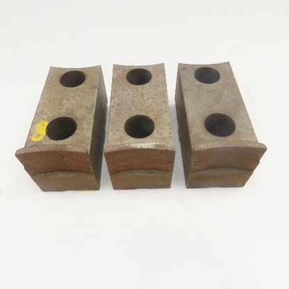 Jergens 15265 5-1/2" x 2-1/2" Workholding Lathe Jaw Tongue Groove Set Of 3