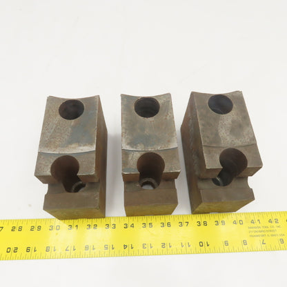 Jergens 15717 5-1/2" x 2-1/2" Workholding Lathe Jaw Tongue Groove Set Of 3