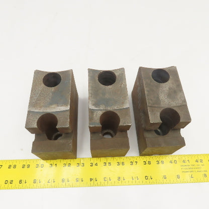 Jergens 15717 5-1/2" x 2-1/2" Workholding Lathe Jaw Tongue Groove Set Of 3