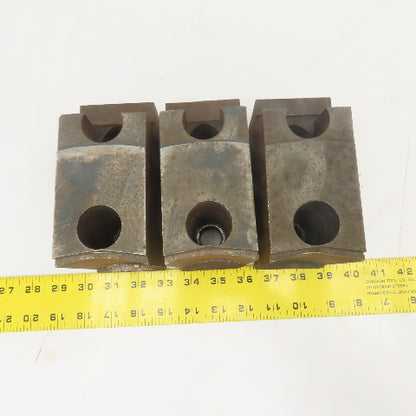 Jergens 15717 5-1/2" x 2-1/2" Workholding Lathe Jaw Tongue Groove Set Of 3