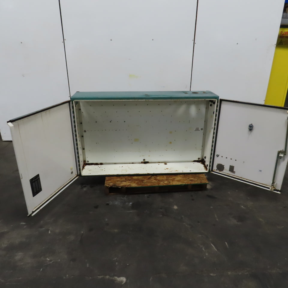 36" x 60" x 12" Double Door Wall Mount Electrical Enclosure W/Backplate