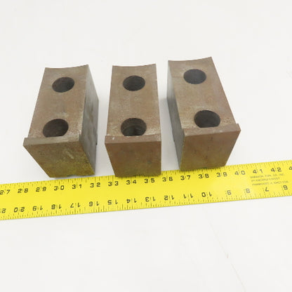Jergens 15265 5-1/2" x 2-1/2" Workholding Lathe Jaw Tongue Groove Set Of 3