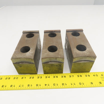 Jergens 15265 5-1/2" x 2-1/2" Workholding Lathe Jaw Tongue Groove Set Of 3