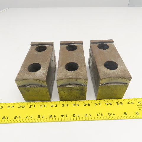 Jergens 15265 5-1/2" x 2-1/2" Workholding Lathe Jaw Tongue Groove Set Of 3