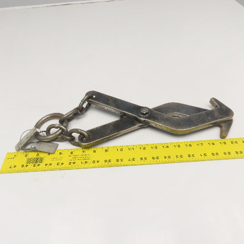 LMHE 400Lbs WLL 16" OAL Load Lifting Tongs Scissor Hook