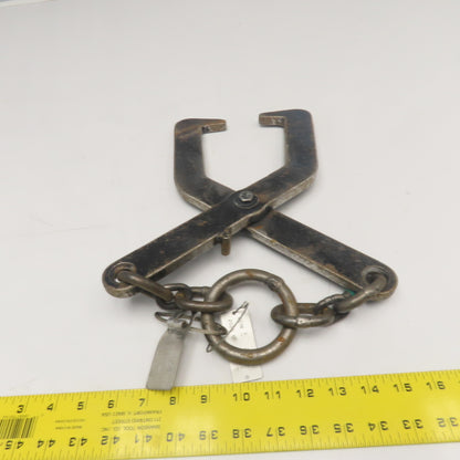 LMHE 400Lbs WLL 16" OAL Load Lifting Tongs Scissor Hook