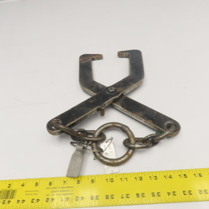 LMHE 400Lbs WLL 16" OAL Load Lifting Tongs Scissor Hook