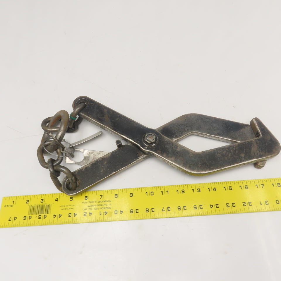 LMHE 400Lbs WLL 16" OAL Load Lifting Tongs Scissor Hook