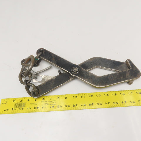 LMHE 400Lbs WLL 16" OAL Load Lifting Tongs Scissor Hook