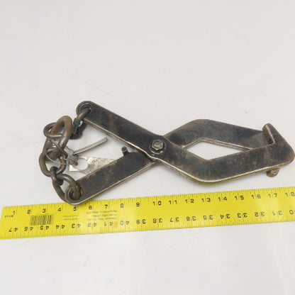 LMHE 400Lbs WLL 16" OAL Load Lifting Tongs Scissor Hook