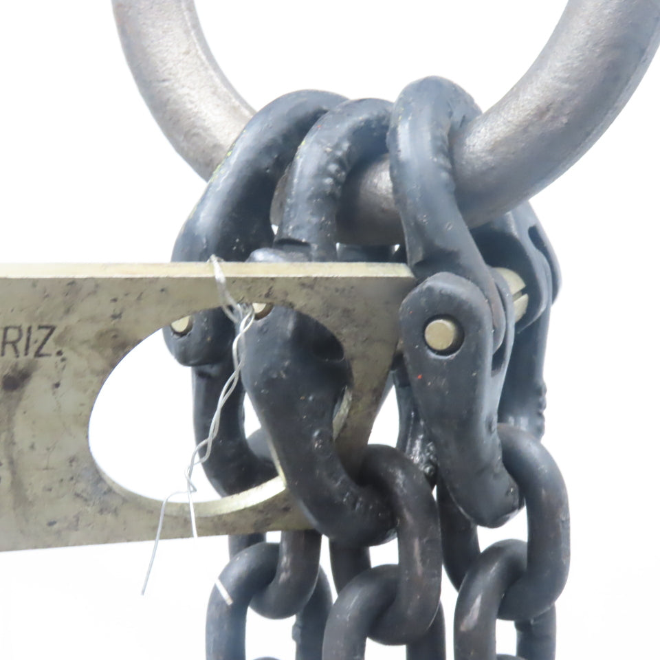 Carl Stahl Size 9/32G 8 3 Leg Lifting Hook 3'6" Reach 60° 300LBS. Limit