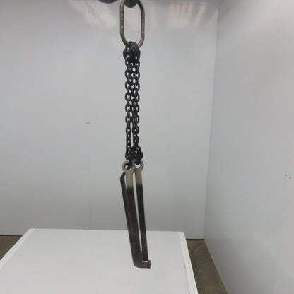 Carl Stahl Size 9/32G 8 3 Leg Lifting Hook 3'6" Reach 60° 300LBS. Limit
