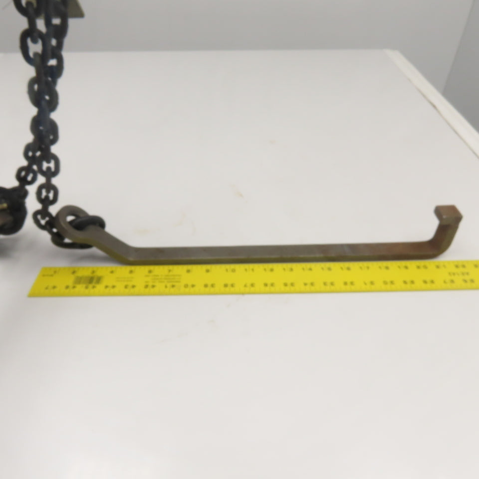 Carl Stahl Size 9/32G 8 3 Leg Lifting Hook 3'6" Reach 60° 300LBS. Limit
