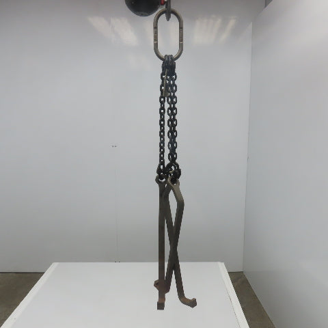Carl Stahl Size 9/32G 8 3 Leg Lifting Hook 3'6" Reach 60° 300LBS. Limit