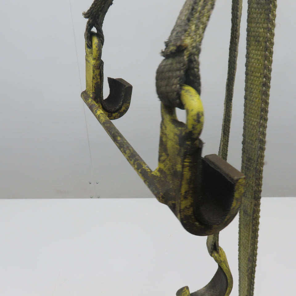 100Lbs Vertical Load Plate Offset Lifting Hook Strap 48"