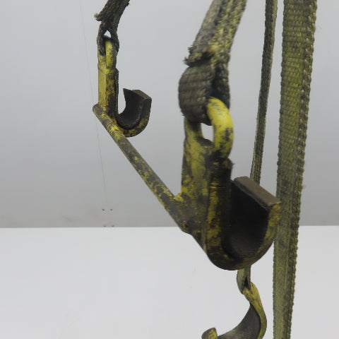 100Lbs Vertical Load Plate Offset Lifting Hook Strap 48"