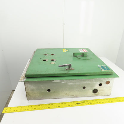 28" x 27" x 8" Wall Mount Electrical Enclosure W/Back Plate
