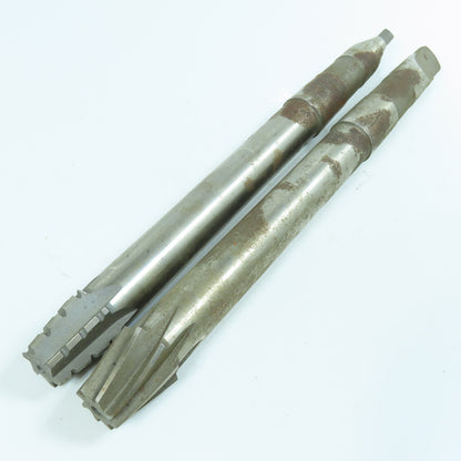 MR & TCO 1-1/16" x 3/4" Full Taper Reamer Morse Taper #3 Shank 11" OAL Lot of 2
