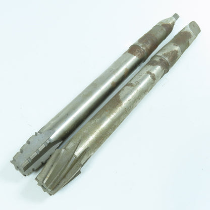 MR & TCO 1-1/16" x 3/4" Full Taper Reamer Morse Taper #3 Shank 11" OAL Lot of 2