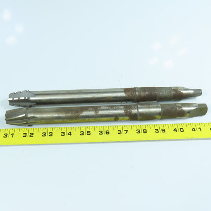 MR & TCO 1-1/16" x 3/4" Full Taper Reamer Morse Taper #3 Shank 11" OAL Lot of 2