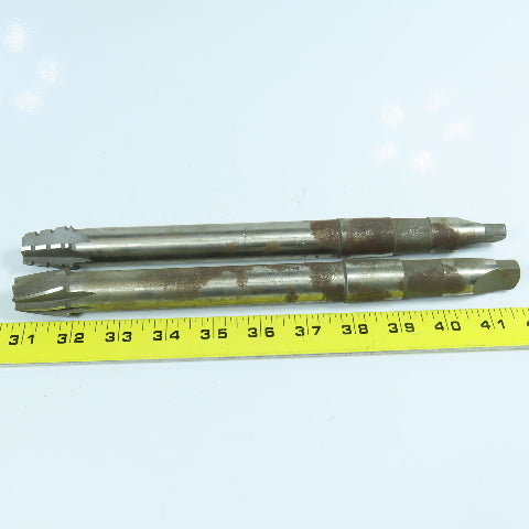 MR & TCO 1-1/16" x 3/4" Full Taper Reamer Morse Taper #3 Shank 11" OAL Lot of 2