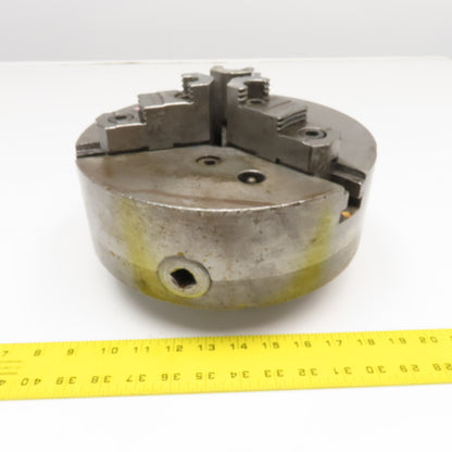 Cushman 10" 3 Jaw Scroll Chuck L1 Taper Mounting W/ Jaws 2" Thru Hole