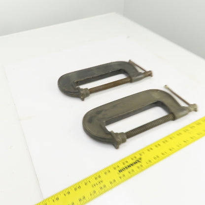 Jorgensen 606 6" Cast C-Clamp USA Made Lot Of 2