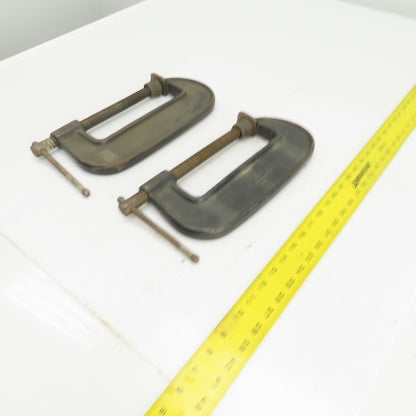 Jorgensen 606 6" Cast C-Clamp USA Made Lot Of 2