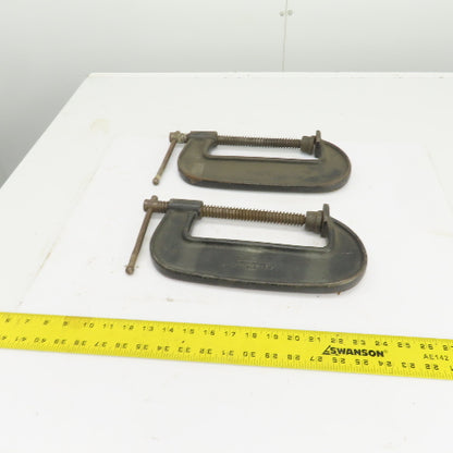 Jorgensen 606 6" Cast C-Clamp USA Made Lot Of 2