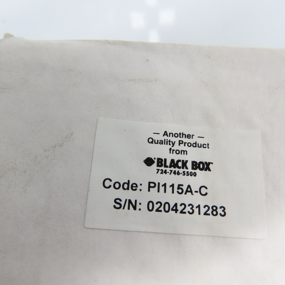 Black Box PI115A-C Serial Parallel Interface Converter W/Power Supply