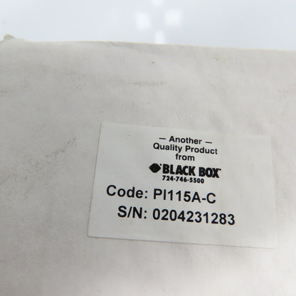 Black Box PI115A-C Serial Parallel Interface Converter W/Power Supply