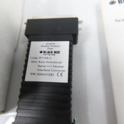 Black Box PI115A-C Serial Parallel Interface Converter W/Power Supply