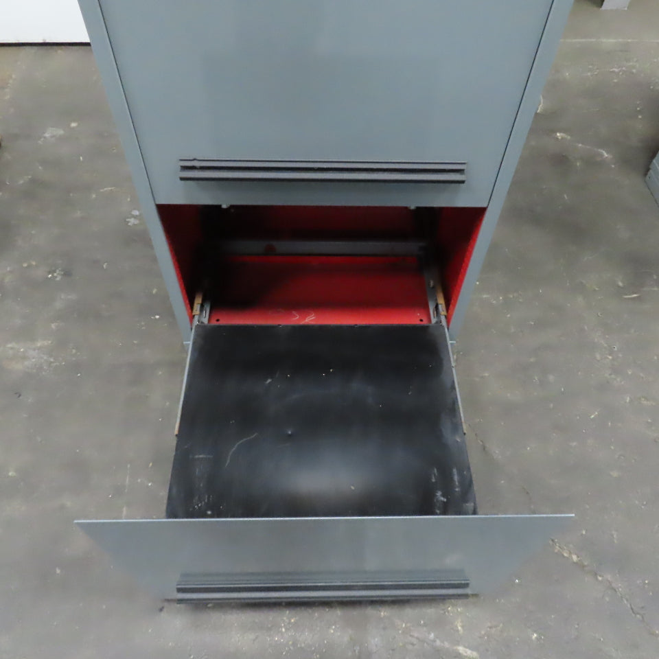 Stanley Vidmar 3 Drawer Industrial Roll Out Tray Parts Shop Cabinet 30"x 28"x59"