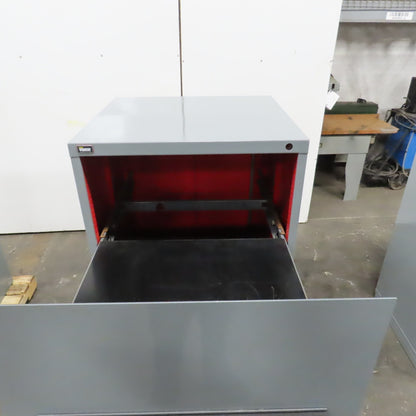 Stanley Vidmar 3 Drawer Industrial Roll Out Tray Parts Shop Cabinet 30"x 28"x59"