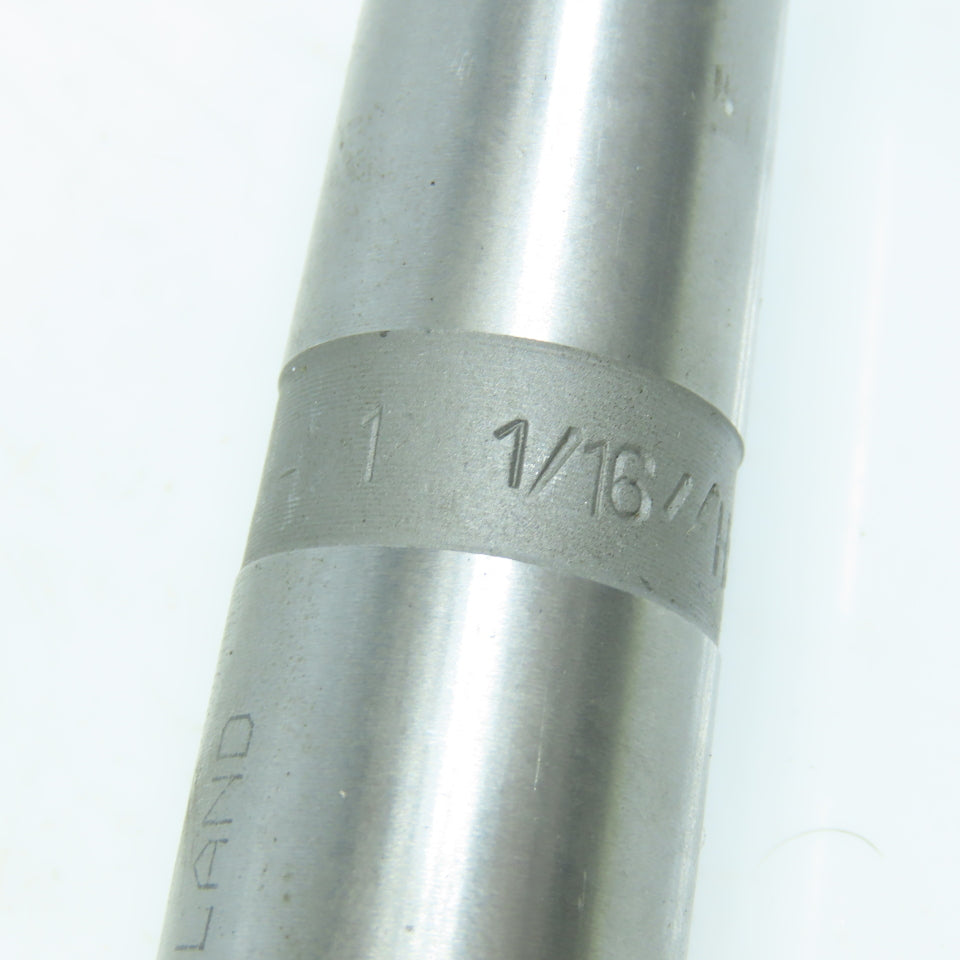 1-1/16" Chucking Reamer Straight 5 Flute MT3 Shank 7-3/8" LOC 12" OAL