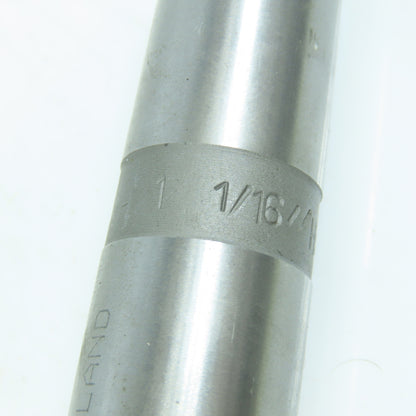 1-1/16" Chucking Reamer Straight 5 Flute MT3 Shank 7-3/8" LOC 12" OAL