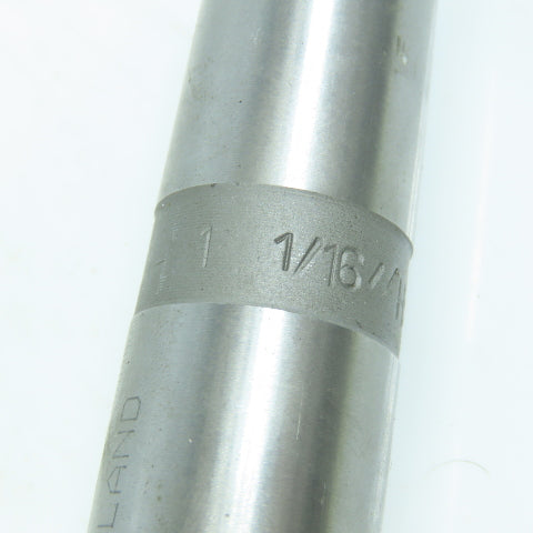 1-1/16" Chucking Reamer Straight 5 Flute MT3 Shank 7-3/8" LOC 12" OAL