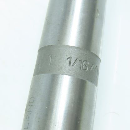 1-1/16" Chucking Reamer Straight 5 Flute MT3 Shank 7-3/8" LOC 12" OAL