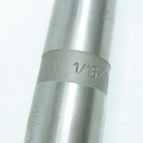1-1/16" Chucking Reamer Straight 5 Flute MT3 Shank 7-3/8" LOC 12" OAL