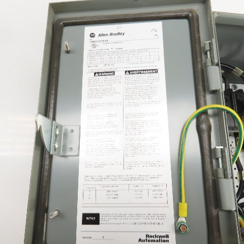 Allen Bradley 1494G-CF3N-98 AL-208 60A Enclosed Safety Disconnect Switch 600V 3R