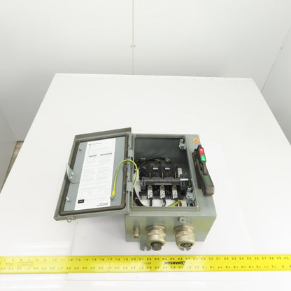 Allen Bradley 1494G-CF3N-98 AL-208 60A Enclosed Safety Disconnect Switch 600V 3R