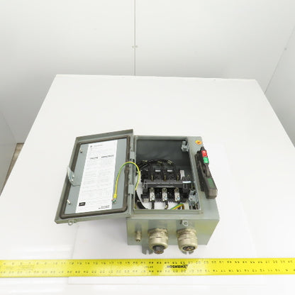 Allen Bradley 1494G-CF3N-98 AL-208 60A Enclosed Safety Disconnect Switch 600V 3R