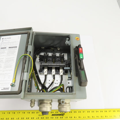 Allen Bradley 1494G-CF3N-98 AL-208 60A Enclosed Safety Disconnect Switch 600V 3R