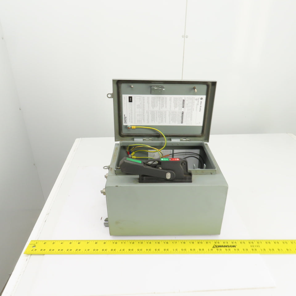 Allen Bradley 1494G-BF3N-98 AL-208 30A Enclosed Safety Disconnect Switch 600V 3R