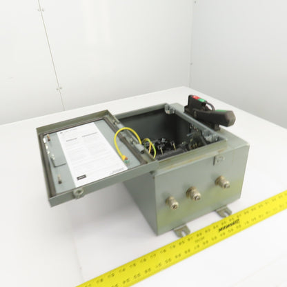 Allen Bradley 1494G-BF3N-98 AL-208 30A Enclosed Safety Disconnect Switch 600V 3R