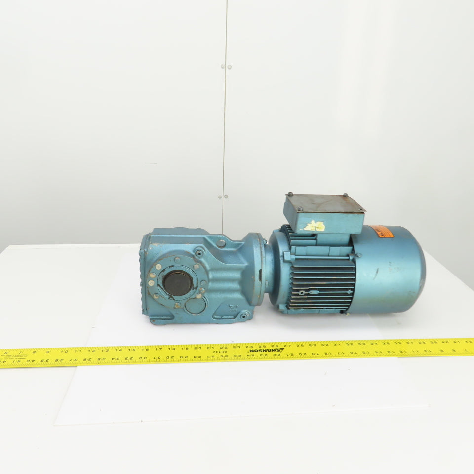 Sew-Eurodrive KA47DT90L4 25.91 Ratio 2HP Gear Reducer 460V 3PH 66.38RPM Out