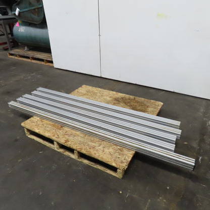 2-1/2" x 2-1/2" x  75-1/4" L Extruded Structural Aluminum W/3/4" T-Slot Lot Of 4