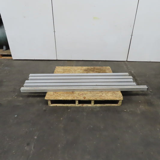 2-1/2" x 2-1/2" x  75-1/4" L Extruded Structural Aluminum W/3/4" T-Slot Lot Of 4