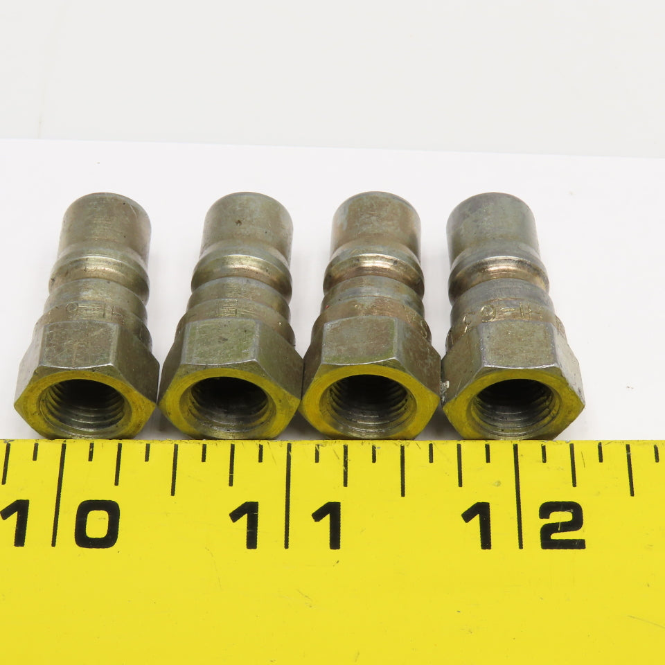 Parker H1-63 1/8" Hydraulic Quick Coupling Male Nipple ISO 7241 Ser. B Lot Of 4